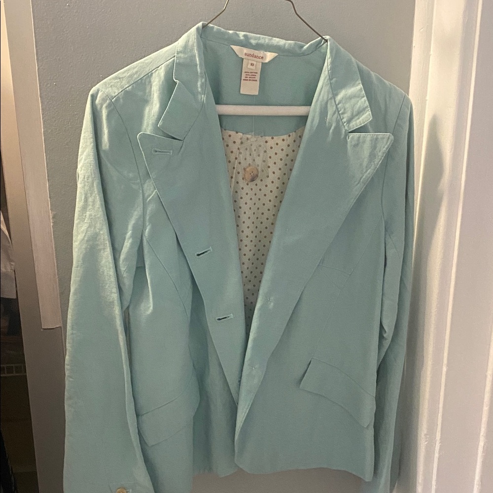 Sundance Light Aqua Blazer Women's Size 10